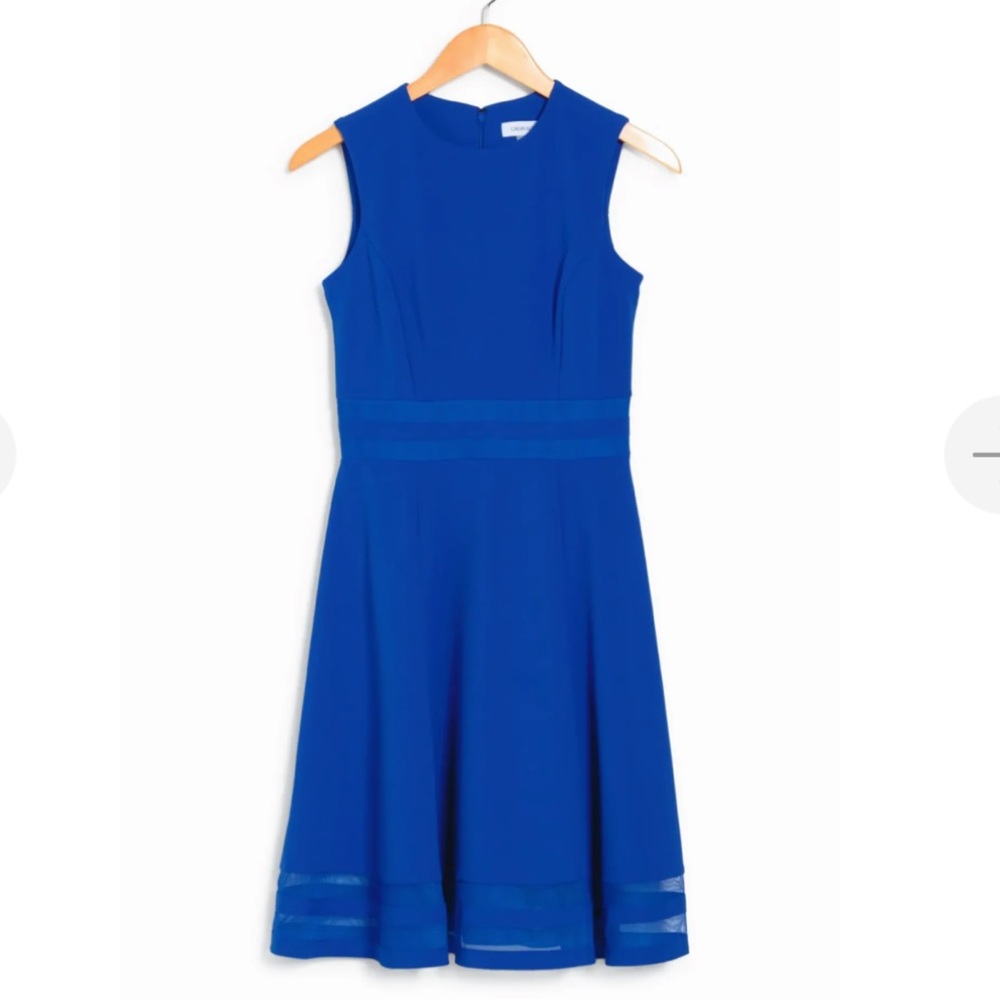 Calvin Klein dress blue size 2 New with tags - Picture 2 of 16